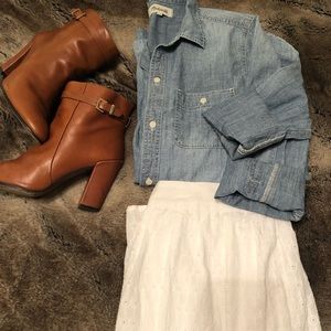 Madewell chambray button down Long-sleeve shirt